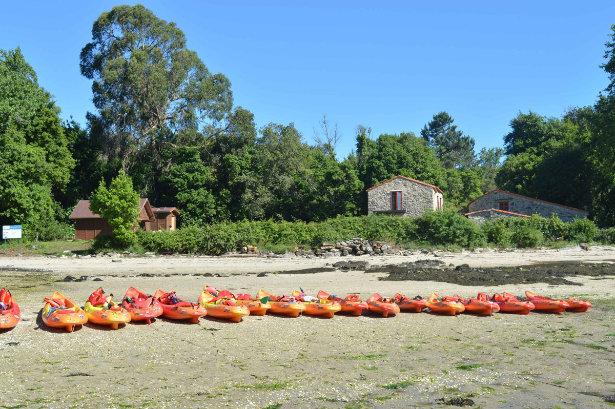 Miniatura Cortegada en kayak
